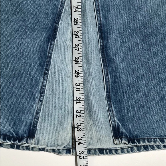 FRAME Blue 'The Midaxi' Denim Midi Skirt - Picture 8 of 13